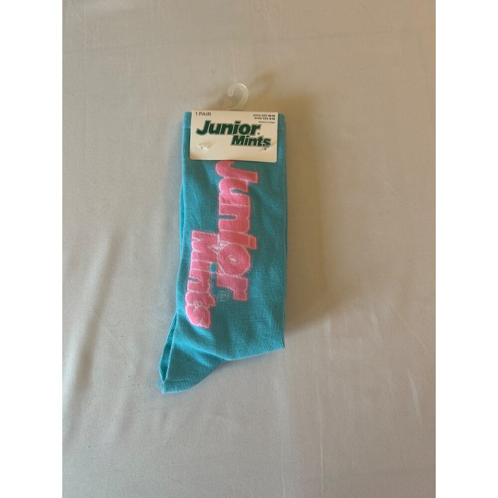 Junior Mints Novelty Crew Socks men’s Sz. 6-12 New with Tags
